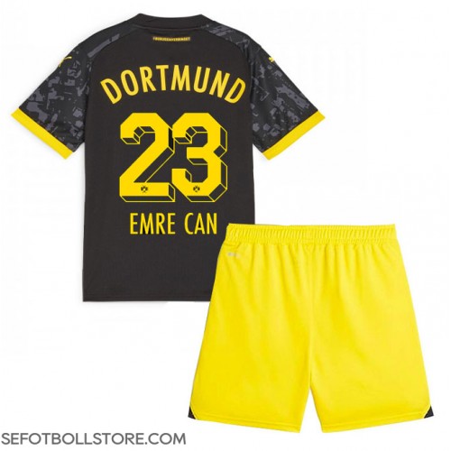 Borussia Dortmund Emre Can #23 Replika babykläder Bortaställ Barn 2023-24 Kortärmad (+ korta byxor)
